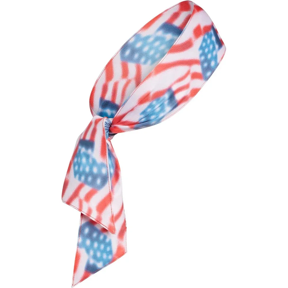 Adidas Alphaskin Tie Headband Unisex Adult Multicolor Stretch Americana DSGL826